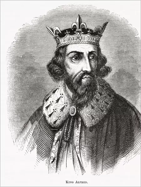 Alfred the Great (848  /  49 - 899), king of the West Saxons from 871 to c