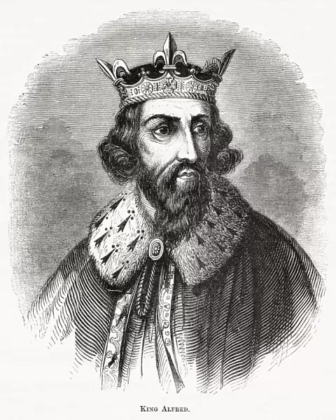 Alfred the Great (848  /  49 - 899), king of the West Saxons from 871 to c