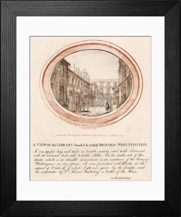 Framed Print : Christs Hospital Library founded by Richard Whittington, taken from Stewards Office Framed Print : Christs Hospital Library founded by Richard Whittington, taken from Stewards Office