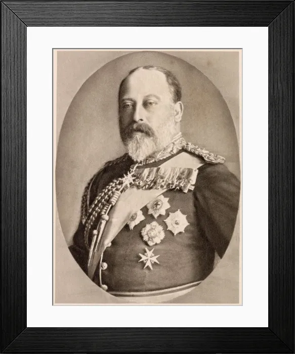 Framed Print : Prince of Wales (later Edward VII) (1841 - 1910), King of the United Kingdom of Great Framed Print : Prince of Wales (later Edward VII) (1841 - 1910), King of the United Kingdom of Great