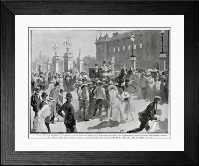 Framed Print : Edward VII coronation postponed 1902 Framed Print : Edward VII coronation postponed 1902