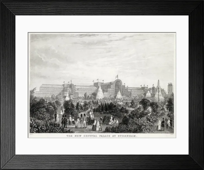 Framed Print : Showing off its glory this detailed engraving of the exterior of the iron Framed Print : Showing off its glory this detailed engraving of the exterior of the iron