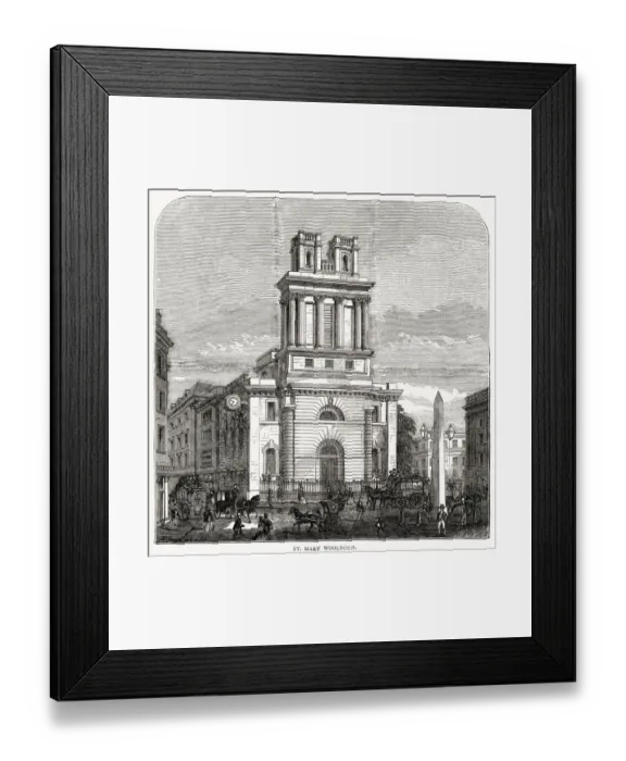Framed Print : St Mary Woolnoth, City of London Framed Print : St Mary Woolnoth, City of London