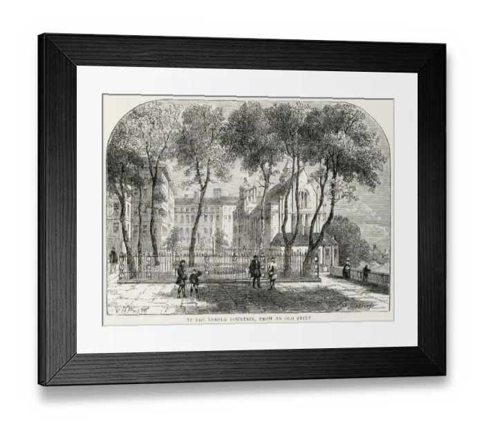 Framed Print : Temple Gardens, in the centre of London, between Fleet Street and stately Embankment Framed Print : Temple Gardens, in the centre of London, between Fleet Street and stately Embankment