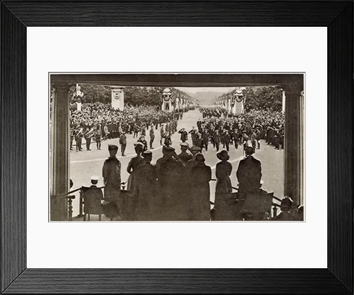 Framed Print : Peace Day Celebrations - Royal Watching in Pavilion 1919 Framed Print : Peace Day Celebrations - Royal Watching in Pavilion 1919