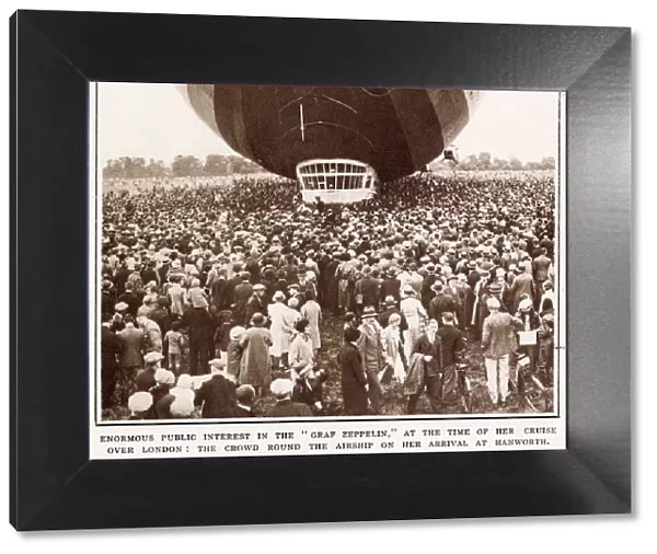 Enormous public interest in the Graf Zeppelin at the time of her cruise over London