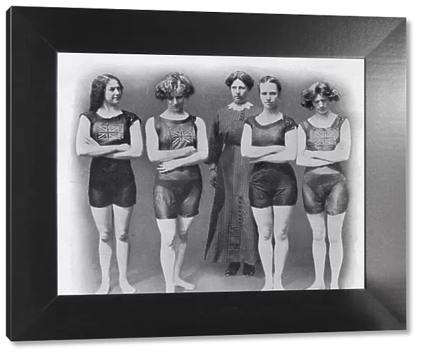 English ladies swimming team - Stockholm Olympics 1912
