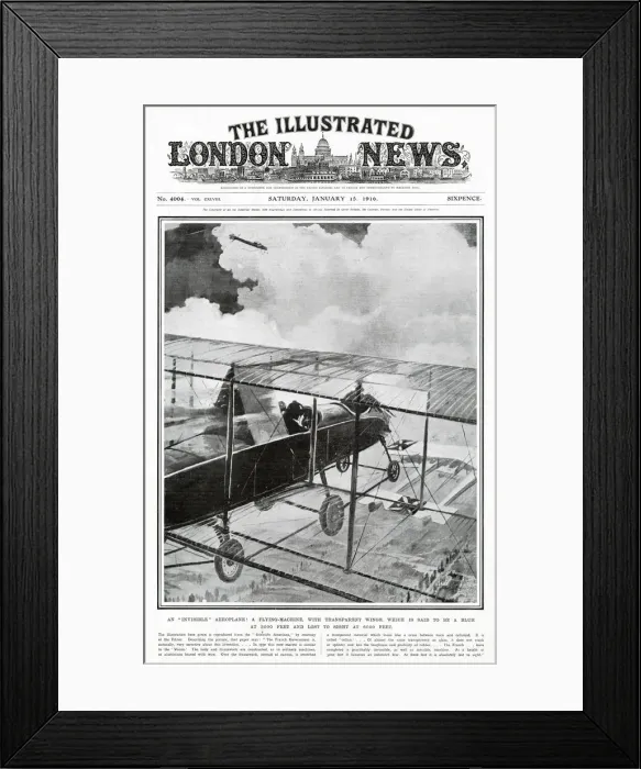 Framed Print : Artists impression of an idea under consideration of the French Government - aeroplanes Framed Print : Artists impression of an idea under consideration of the French Government - aeroplanes