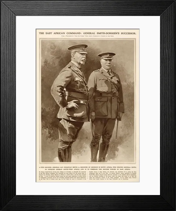 Framed Print : General Smuts had fought in the Boer war against the British Framed Print : General Smuts had fought in the Boer war against the British