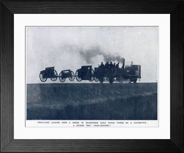 Framed Print : German field guns being tested at the secretive Krupp works at Essen in 1916 Framed Print : German field guns being tested at the secretive Krupp works at Essen in 1916