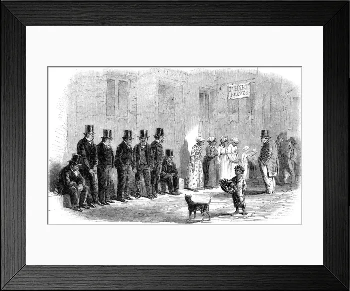 Framed Print : Slaves for sale, New Orleans, 1861 Framed Print : Slaves for sale, New Orleans, 1861