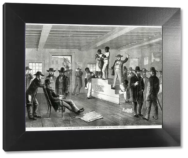 A Slave Auction in Virginia, USA, 1861 A Slave Auction in Virginia, USA 1861
