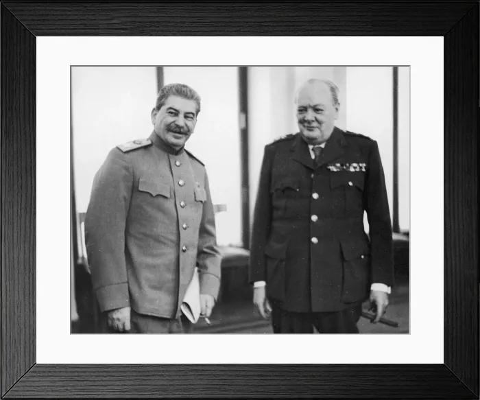 Framed Print : Joseph Stalin and Winston Churchill Framed Print : Joseph Stalin and Winston Churchill