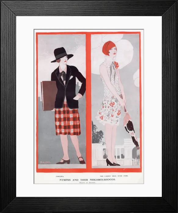 Framed Print : The woman on the left belongs in Chelsea, while the one on the right comes from Framed Print : The woman on the left belongs in Chelsea, while the one on the right comes from