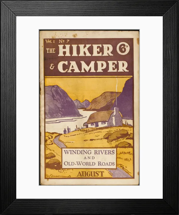 Framed Print : THE HIKER & CAMPER 1931 Framed Print : THE HIKER & CAMPER 1931