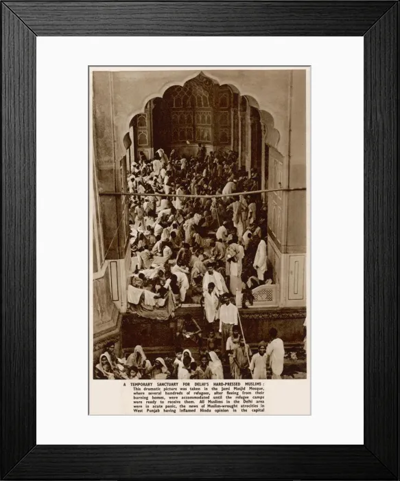 Framed Print : A temporary sanctuary for Delhis hard pressed Muslims Framed Print : A temporary sanctuary for Delhis hard pressed Muslims