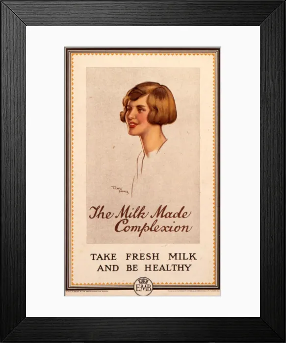 Framed Print : Empire Marketing Board milk poster Framed Print : Empire Marketing Board milk poster