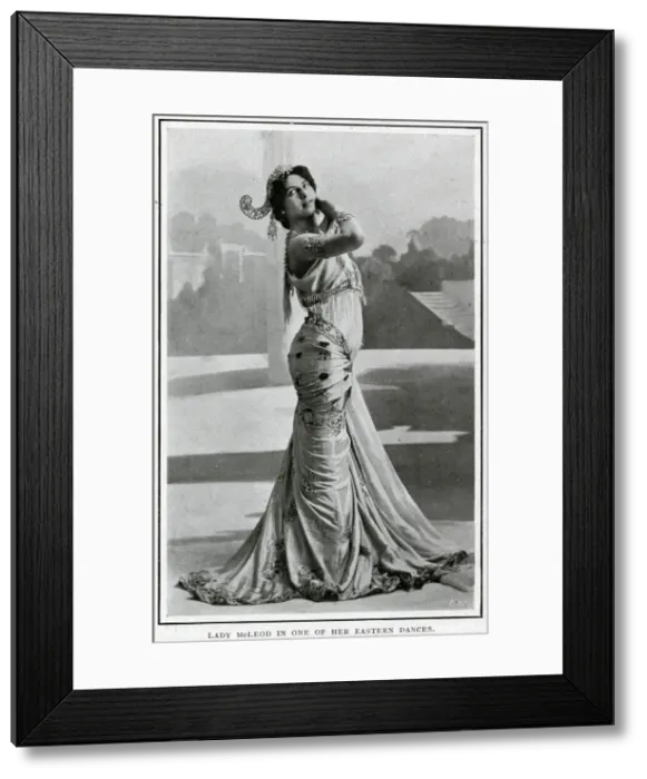 Framed Print : Lady McLeod in one of her eastern dances Framed Print : Lady McLeod in one of her eastern dances