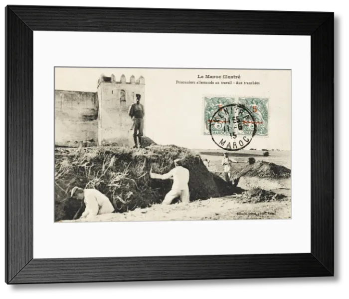 Framed Print : German Prisoners in Morocco Framed Print : German Prisoners in Morocco