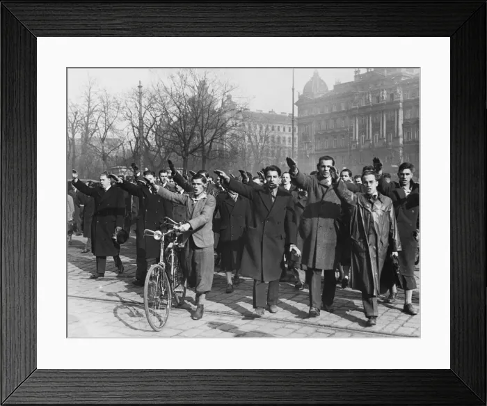 Framed Print : National Socialist student rally - Anschluss Framed Print : National Socialist student rally - Anschluss