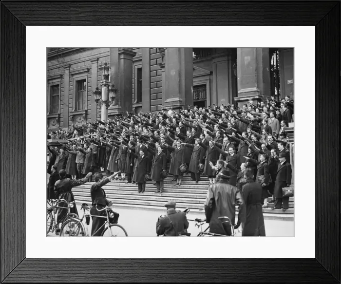 Framed Print : National Socialist student demonstration Framed Print : National Socialist student demonstration