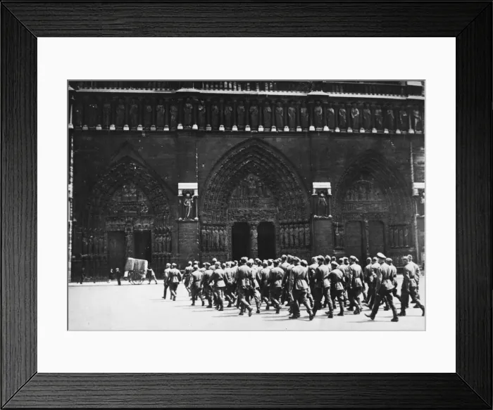 Framed Print : German occupation of France WWII Framed Print : German occupation of France WWII