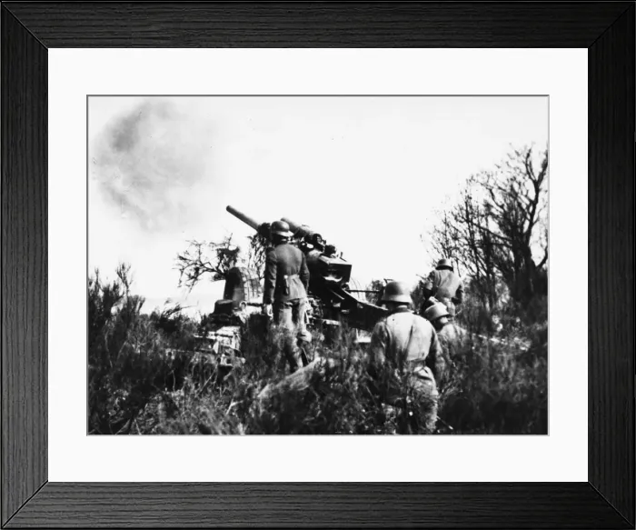 Framed Print : German artillery WWII Framed Print : German artillery WWII