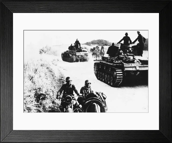 Framed Print : German tanks WWII Framed Print : German tanks WWII