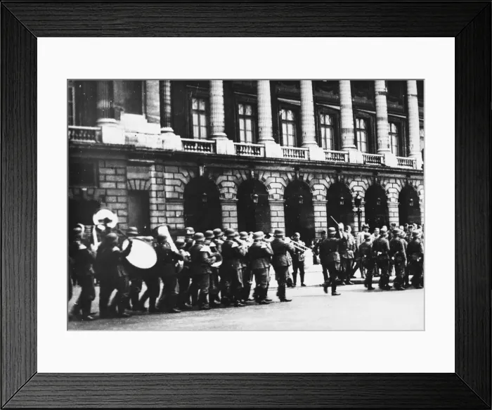 Framed Print : German band WWII Framed Print : German band WWII