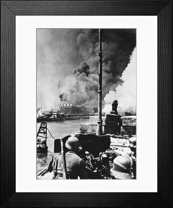 Framed Print : Destruction of Rouen WWII Framed Print : Destruction of Rouen WWII