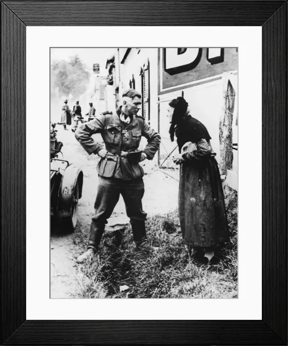 Framed Print : German soldier WWII Framed Print : German soldier WWII