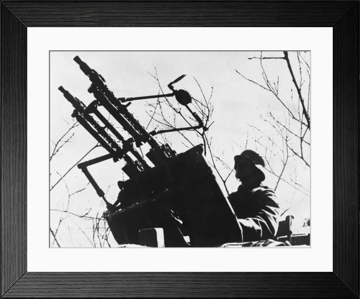 Framed Print : German machine gun position in France WWII Framed Print : German machine gun position in France WWII