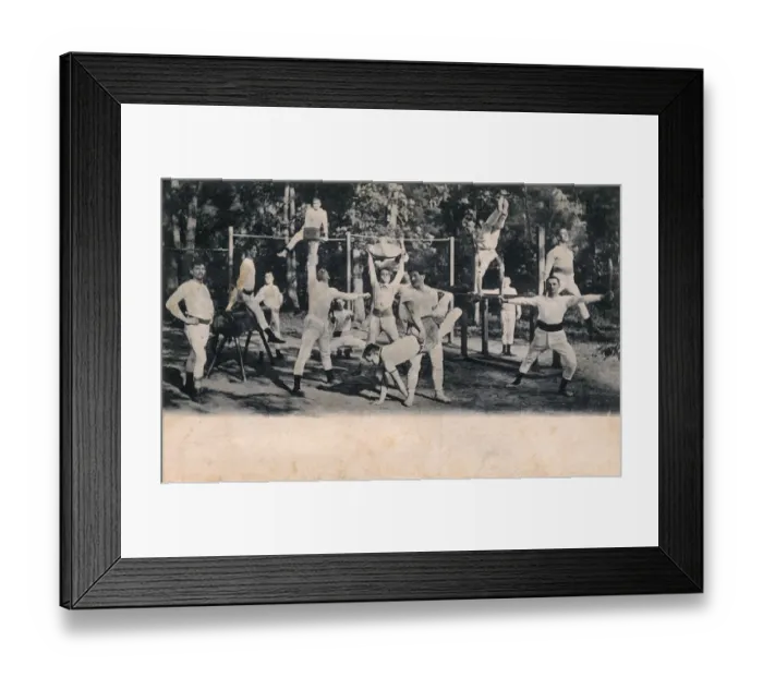 Framed Print : Swiss Gymnastic Group Exercise Framed Print : Swiss Gymnastic Group Exercise