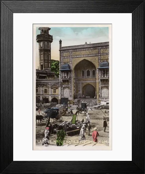 Framed Print : Pakistan - Lahore - Wazir Khan Mosque Framed Print : Pakistan - Lahore - Wazir Khan Mosque