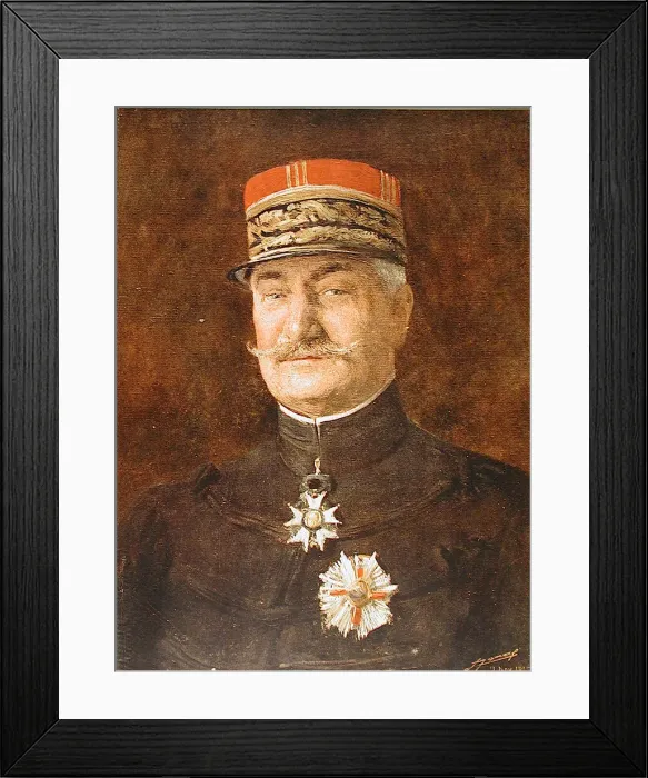 Framed Print : General D Urbal, dated 11th November 1915 Framed Print : General D Urbal, dated 11th November 1915