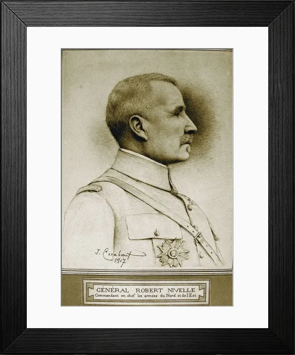 Framed Print : General Robert Nivelle, dated 1917 Framed Print : General Robert Nivelle, dated 1917