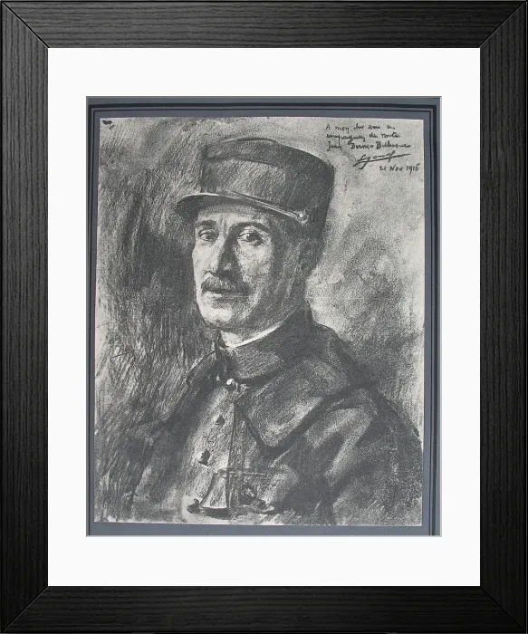 Framed Print : Portrait of artist Jean Berne-Bellecour in French uniform Framed Print : Portrait of artist Jean Berne-Bellecour in French uniform