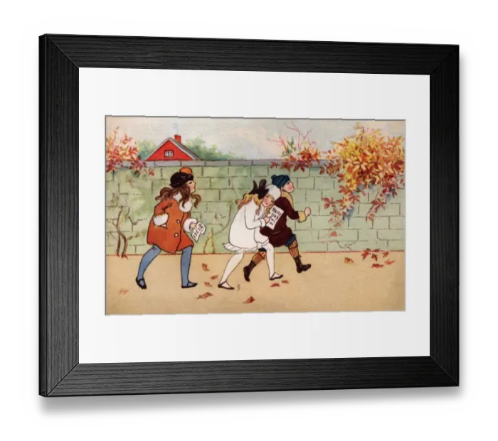 Framed Print : Children in the street Framed Print : Children in the street