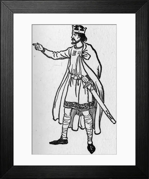 Framed Print : Cnut the Great - King of England Framed Print : Cnut the Great - King of England