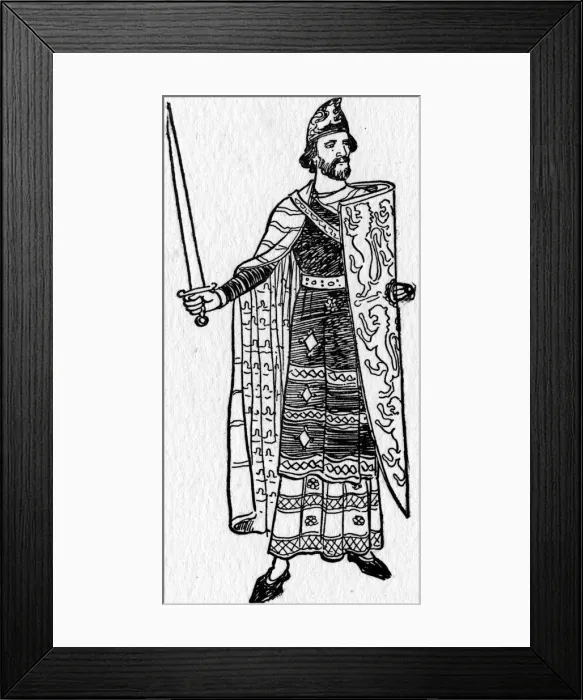 Framed Print : Geoffrey Plantagenet, the Father of King Henry II