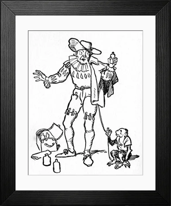 Framed Print : Charlatan or Quack Doctor - 17th century England Framed Print : Charlatan or Quack Doctor - 17th century England