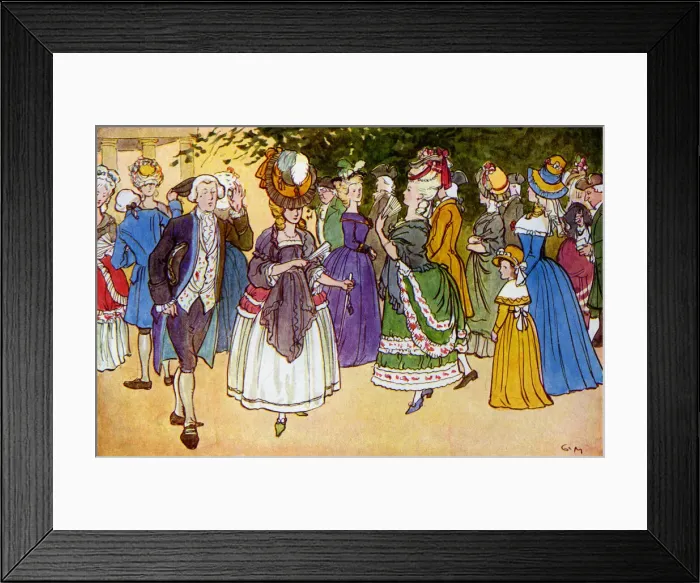 Framed Print : Extravagant 18th century costume Framed Print : Extravagant 18th century costume