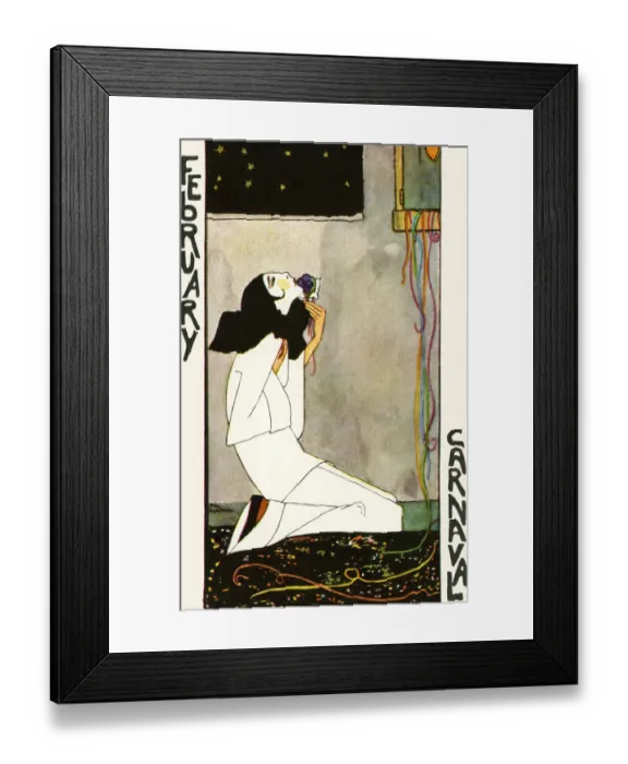 Framed Print : Months of the year. February