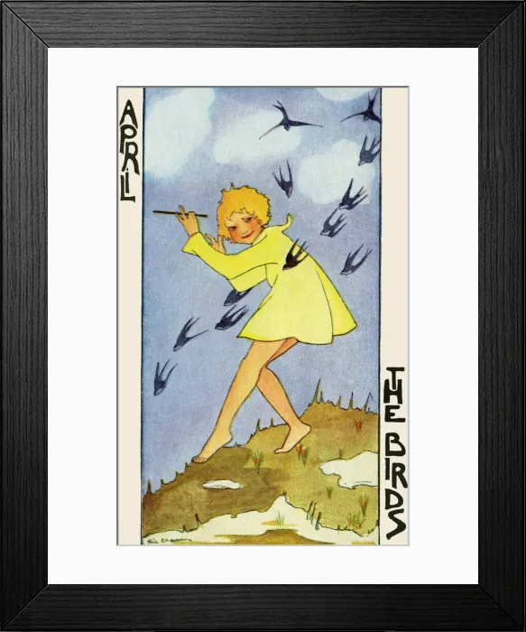 Framed Print : Months of the year. April Framed Print : Months of the year. April