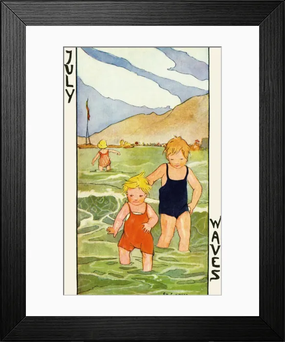Framed Print : Months of the year. July Framed Print : Months of the year. July