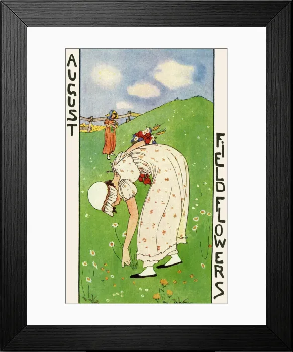 Framed Print : Months of the year. August Framed Print : Months of the year. August