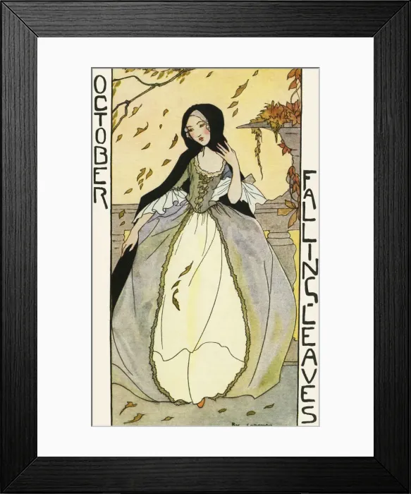 Framed Print : Months of the year. October Framed Print : Months of the year. October