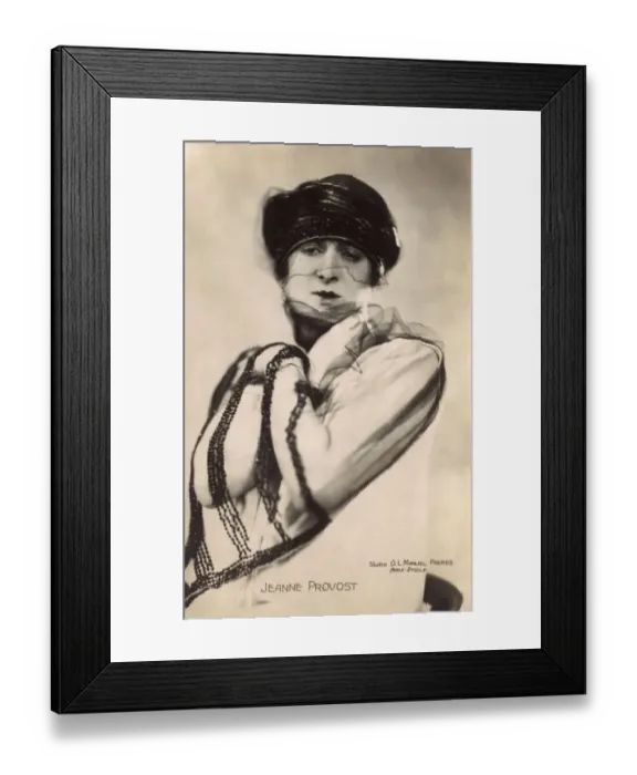 Framed Print : Jeanne Provost - French Movie Star and theatre actress Framed Print : Jeanne Provost - French Movie Star and theatre actress