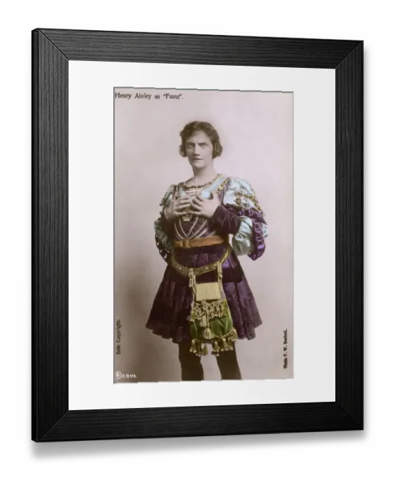 Framed Print : Actor Henry Ainley in the role of Faust Framed Print : Actor Henry Ainley in the role of Faust
