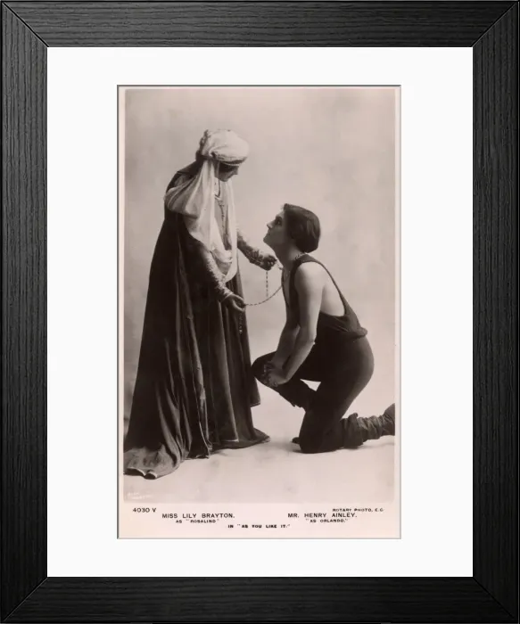 Framed Print : Miss Lily Brayton and Mr Henry Ainley Framed Print : Miss Lily Brayton and Mr Henry Ainley